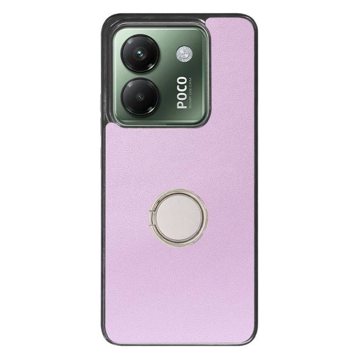 [ LOOF RING-SHELL ] POCO M7 Pro 5G Xiaomi シャオミ スマホケース 背面 ケース カバー ハードケース スマホリング リング付き 本革 ストラップホール [ POCO M7 Pro 5G ]