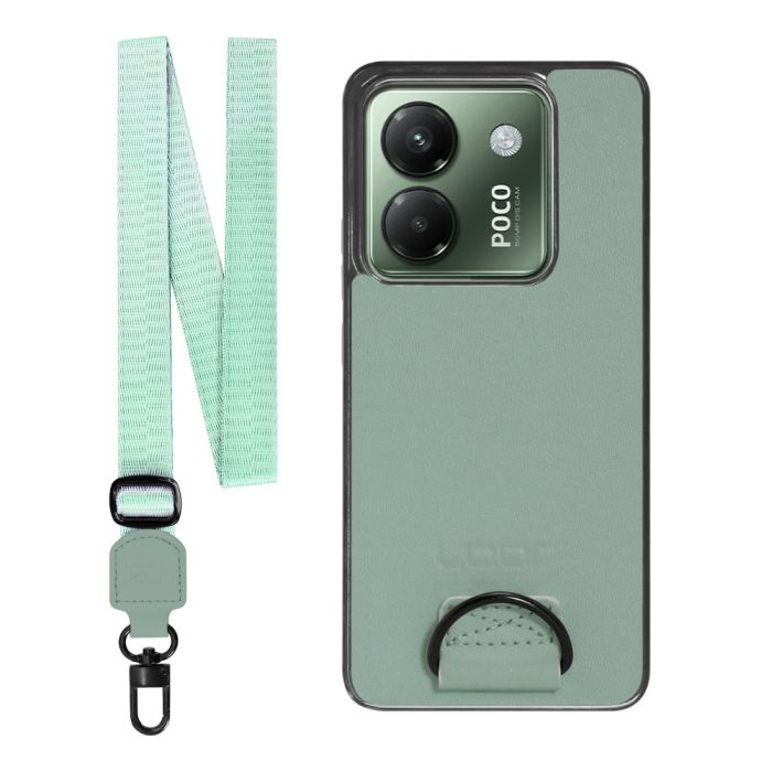 [ LOOF STRAP-SHELL ] POCO M7 Pro 5G Xiaomi シャオミ スマホケース 背面 ケース カバー ハードケース ショルダー スマホショルダー ハンドストラップ  本革 [ POCO M7 Pro 5G ]