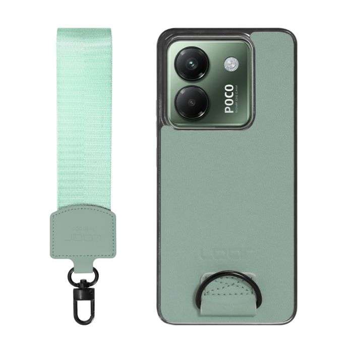 [ LOOF STRAP-SHELL ] POCO M7 Pro 5G Xiaomi シャオミ スマホケース 背面 ケース カバー ハードケース ショルダー スマホショルダー ハンドストラップ  本革 [ POCO M7 Pro 5G ]