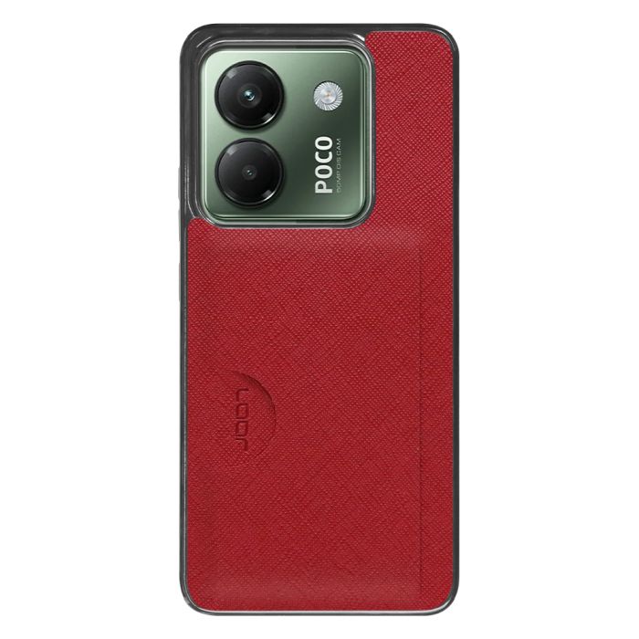[ LOOF CASUAL-SLOT ] POCO M7 Pro 5G Xiaomi シャオミ スマホケース 背面 カード入れ カードポケット ケース カバー ハードケース カード収納 ストラップホール [ POCO M7 Pro 5G ]