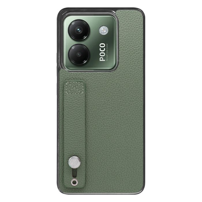 [ LOOF HOLD-SHELL ] POCO M7 Pro 5G Xiaomi シャオミ スマホケース 背面 ケース カバー ハードケース 背面ベルト 本革 ストラップホール [ POCO M7 Pro 5G ]