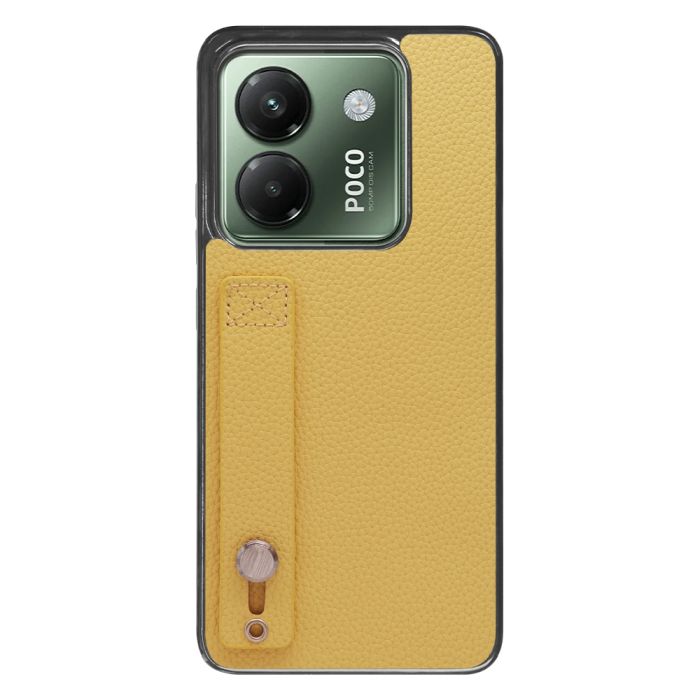 [ LOOF HOLD-SHELL ] POCO M7 Pro 5G Xiaomi シャオミ スマホケース 背面 ケース カバー ハードケース 背面ベルト 本革 ストラップホール [ POCO M7 Pro 5G ]