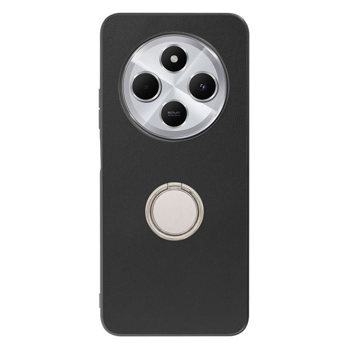 [ LOOF RING-SHELL (シンプル Ver.) ] Xiaomi Redmi 14C 14C Redmi14C スマホケース 背面 ケース カバー ハードケース スマホリング リング付き 本革 ストラップホール [ Xiaomi Redmi 14C ]