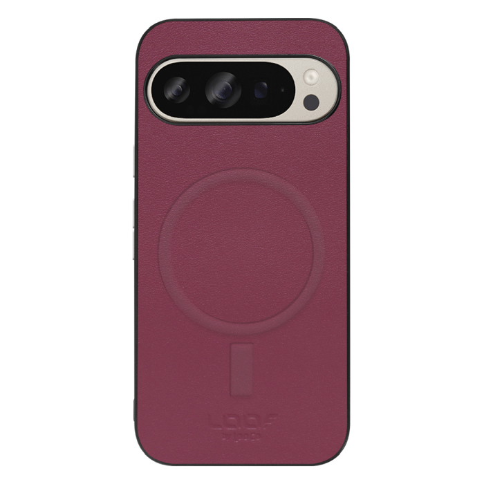 [ LOOF CLASSY-SHELL MagSafe対応 ] Google Pixel 9 / 9 Pro Google Pixel9 Pixel9pro ピクセル9 ピクセル9プロ スマホケース 背面 ケース カバー ハードケース シルバーボタン 本革 ストラップホール MagSafe対応 [ Google Pixel 9 / 9 Pro ]