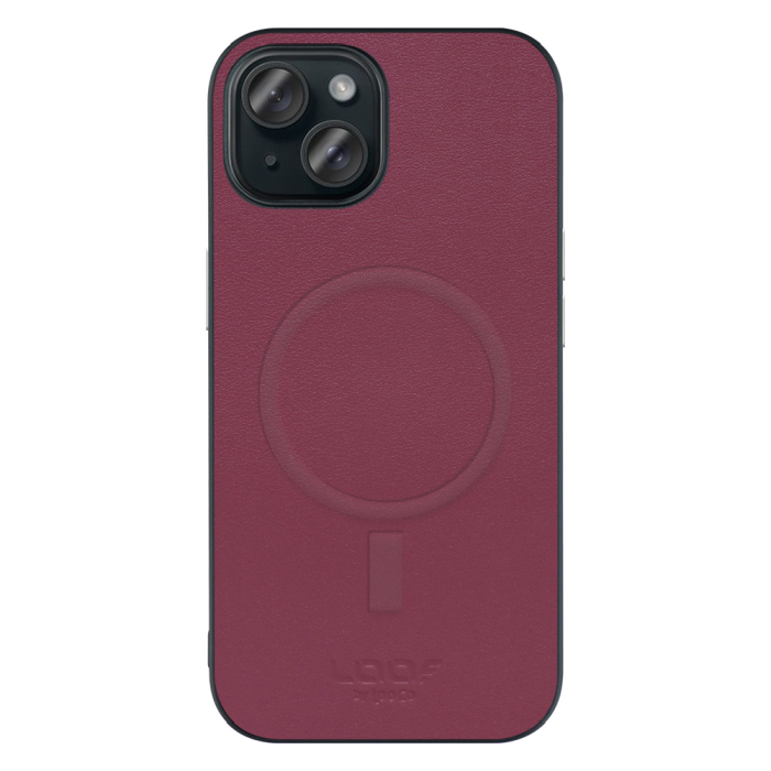 [ LOOF CLASSY-SHELL MagSafe対応 ] iPhone 15 iPhone15 アイフォン15 iPhone 15 アイフォン 15 スマホケース 背面 ケース カバー ハードケース シルバーボタン 本革 ストラップホール MagSafe対応 [ iPhone 15 ]
