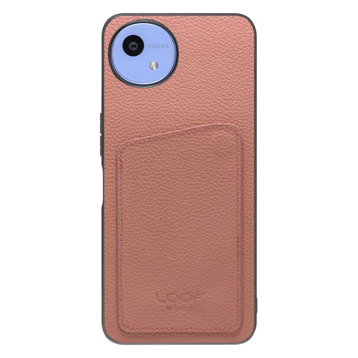 [ LOOF INVISIBLE CARD CASE-SHELL ] AQUOS wish5 アクオス SH-52F スマホケース 背面 ケース カバー 本革 見えない収納 カード 見えない 落ちない マグネット [ AQUOS wish5 ]