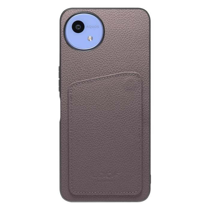 [ LOOF INVISIBLE CARD CASE-SHELL ] AQUOS wish5 アクオス SH-52F スマホケース 背面 ケース カバー 本革 見えない収納 カード 見えない 落ちない マグネット [ AQUOS wish5 ]