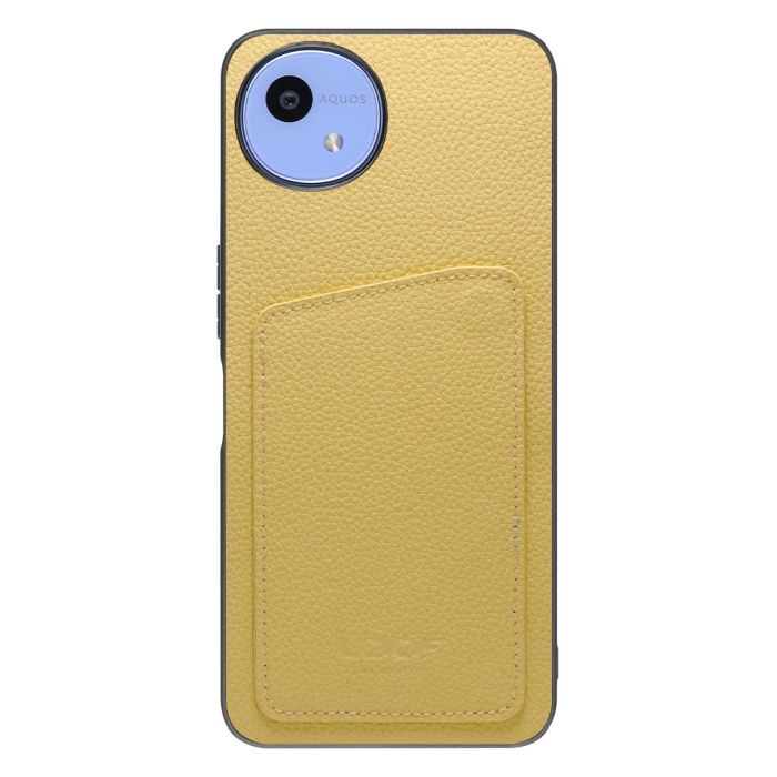 [ LOOF INVISIBLE CARD CASE-SHELL ] AQUOS wish5 アクオス SH-52F スマホケース 背面 ケース カバー 本革 見えない収納 カード 見えない 落ちない マグネット [ AQUOS wish5 ]