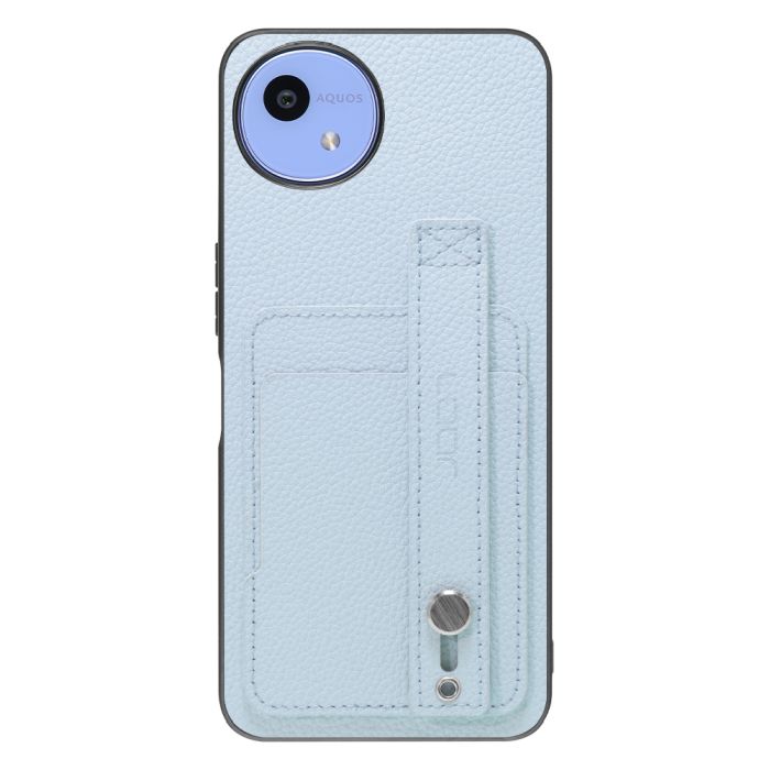 [ LOOF HOLD-SHELL CARD ] AQUOS wish5 アクオス SH-52F スマホケース 背面 ケース カバー ハードケース 背面ベルト カード入れ 本革 ストラップホール [ AQUOS wish5 ]