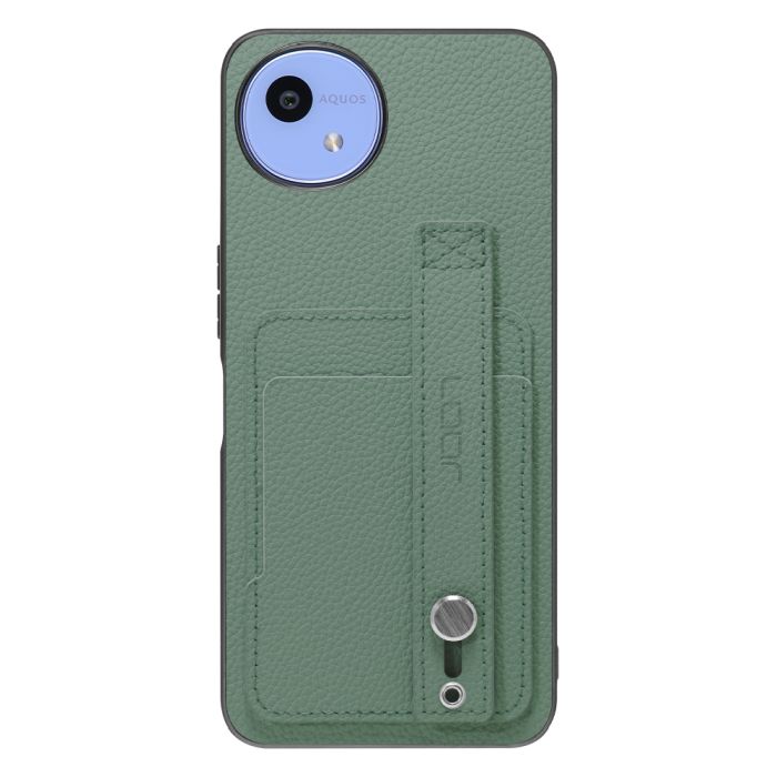 [ LOOF HOLD-SHELL CARD ] AQUOS wish5 アクオス SH-52F スマホケース 背面 ケース カバー ハードケース 背面ベルト カード入れ 本革 ストラップホール [ AQUOS wish5 ]