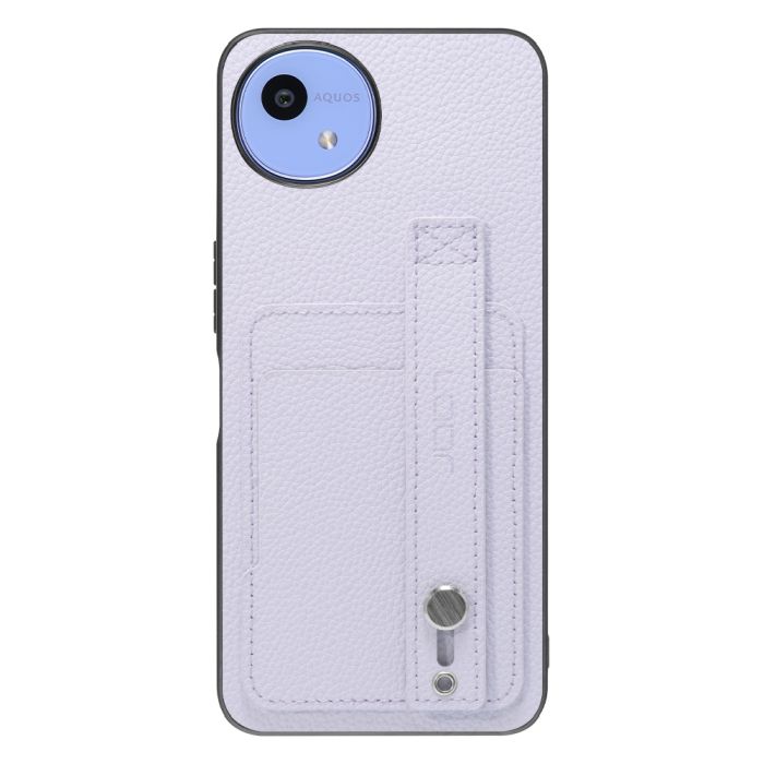 [ LOOF HOLD-SHELL CARD ] AQUOS wish5 アクオス SH-52F スマホケース 背面 ケース カバー ハードケース 背面ベルト カード入れ 本革 ストラップホール [ AQUOS wish5 ]