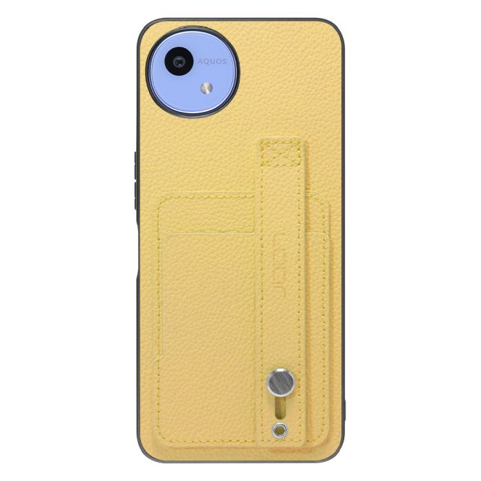 [ LOOF HOLD-SHELL CARD ] AQUOS wish5 アクオス SH-52F スマホケース 背面 ケース カバー ハードケース 背面ベルト カード入れ 本革 ストラップホール [ AQUOS wish5 ]