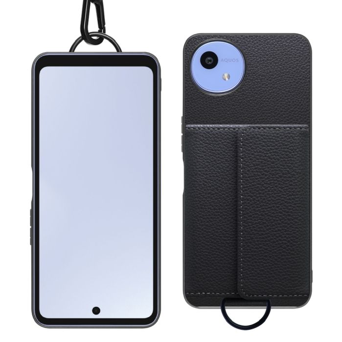 [ LOOF WALLET-SHELL ] AQUOS wish5 アクオス SH-52F  ケース カバー スマホケース ショルダー スマホショルダー 本革 背面収納 財布 カード入れ [ AQUOS wish5 ]