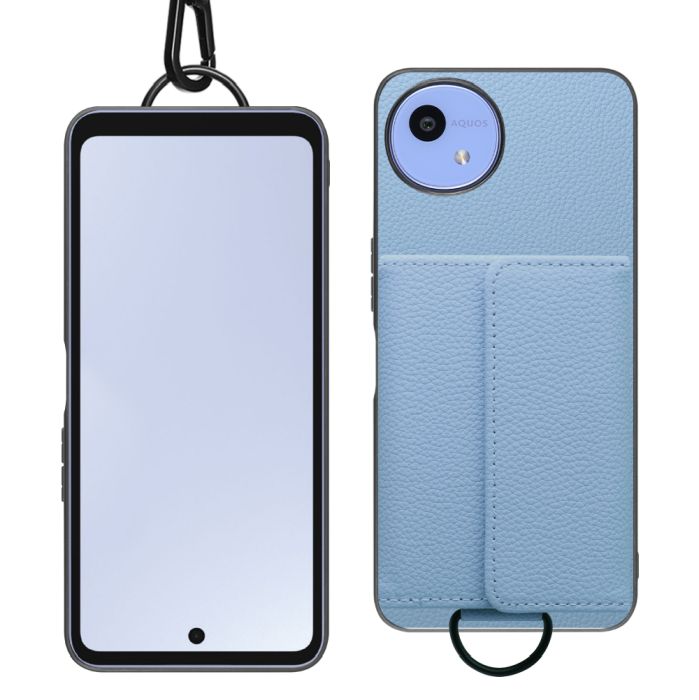 [ LOOF WALLET-SHELL ] AQUOS wish5 アクオス SH-52F  ケース カバー スマホケース ショルダー スマホショルダー 本革 背面収納 財布 カード入れ [ AQUOS wish5 ]