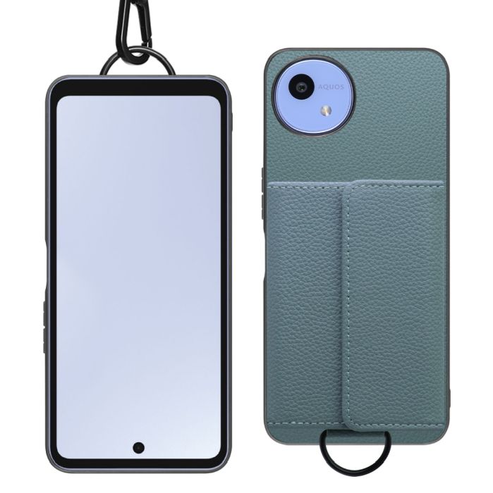 [ LOOF WALLET-SHELL ] AQUOS wish5 アクオス SH-52F  ケース カバー スマホケース ショルダー スマホショルダー 本革 背面収納 財布 カード入れ [ AQUOS wish5 ]