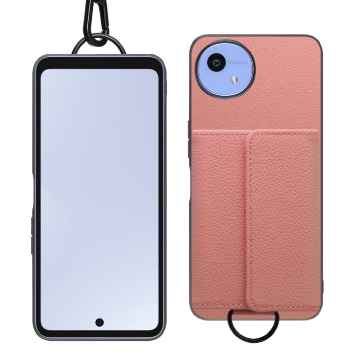 [ LOOF WALLET-SHELL ] AQUOS wish5 アクオス SH-52F  ケース カバー スマホケース ショルダー スマホショルダー 本革 背面収納 財布 カード入れ [ AQUOS wish5 ]