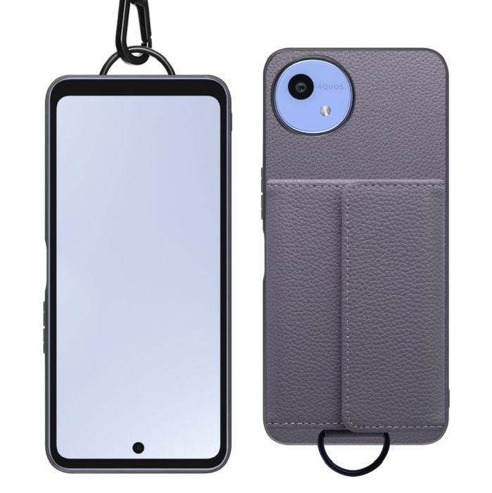 [ LOOF WALLET-SHELL ] AQUOS wish5 アクオス SH-52F  ケース カバー スマホケース ショルダー スマホショルダー 本革 背面収納 財布 カード入れ [ AQUOS wish5 ]