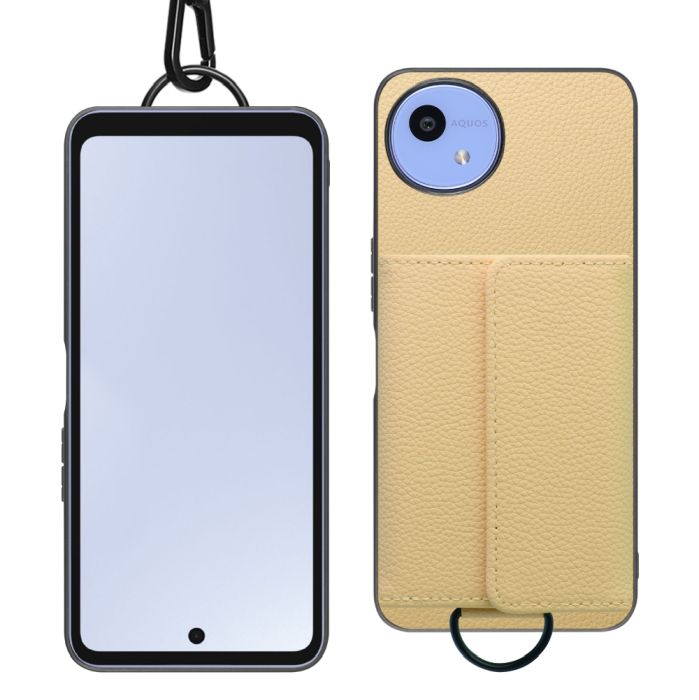 [ LOOF WALLET-SHELL ] AQUOS wish5 アクオス SH-52F  ケース カバー スマホケース ショルダー スマホショルダー 本革 背面収納 財布 カード入れ [ AQUOS wish5 ]