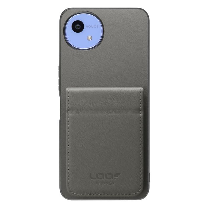 [ LOOF FOLD ] AQUOS wish5 アクオス SH-52F ケース 背面 カード収納 カード入れ カードポケット カバー スマホケース 薄型 大容量 本革 [ AQUOS wish5 ]