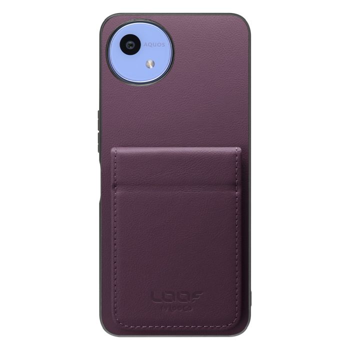 [ LOOF FOLD ] AQUOS wish5 アクオス SH-52F ケース 背面 カード収納 カード入れ カードポケット カバー スマホケース 薄型 大容量 本革 [ AQUOS wish5 ]