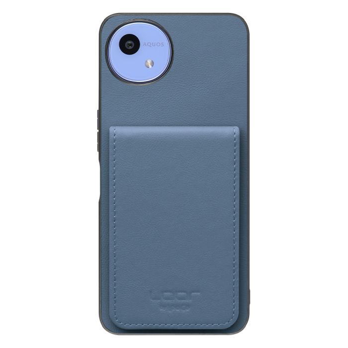[ LOOF BASIC-SHELL SLIM CARD 4カード ] AQUOS wish5 アクオス SH-52F ケース 背面 カード収納 カード入れ カードポケット カバー スマホケース 薄型 大容量 本革 [ AQUOS wish5 ]