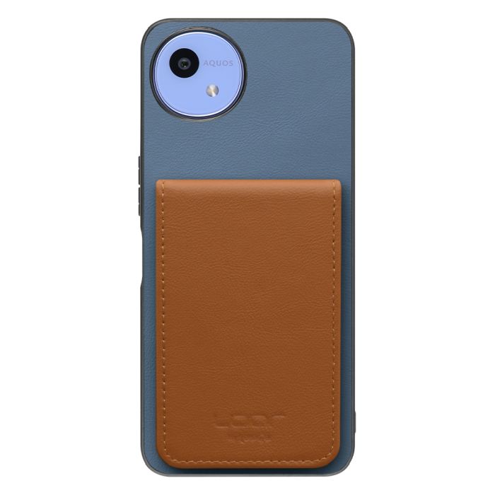 [ LOOF BASIC-SHELL SLIM CARD 4カード ] AQUOS wish5 アクオス SH-52F ケース 背面 カード収納 カード入れ カードポケット カバー スマホケース 薄型 大容量 本革 [ AQUOS wish5 ]