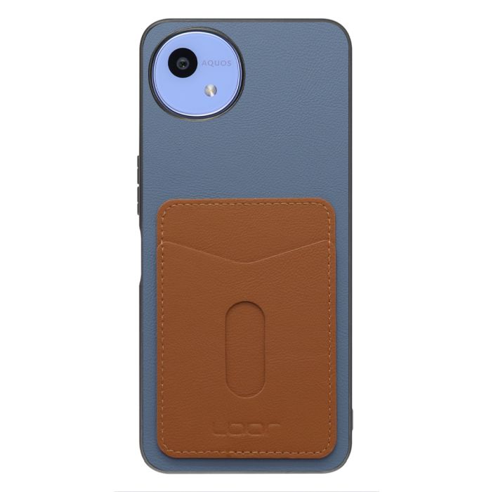 [ LOOF PASS-SHELL (LEATHER Ver.) スライド ] AQUOS wish5 アクオス SH-52F スマホケース 背面 ケース カバー ハードケース カード収納 カードホルダー ストラップホール [ AQUOS wish5 ]