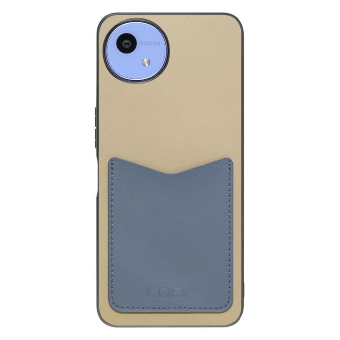 [ LOOF PASS-SHELL (LEATHER Ver.) ] AQUOS wish5 アクオス SH-52F スマホケース 背面 ケース カバー ハードケース カード収納 カードホルダー ストラップホール [ AQUOS wish5 ]