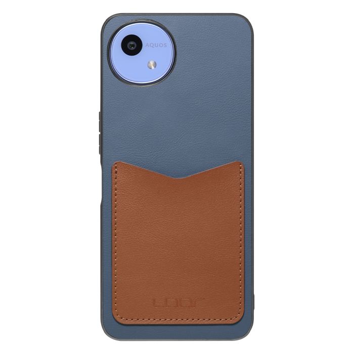 [ LOOF PASS-SHELL (LEATHER Ver.) ] AQUOS wish5 アクオス SH-52F スマホケース 背面 ケース カバー ハードケース カード収納 カードホルダー ストラップホール [ AQUOS wish5 ]