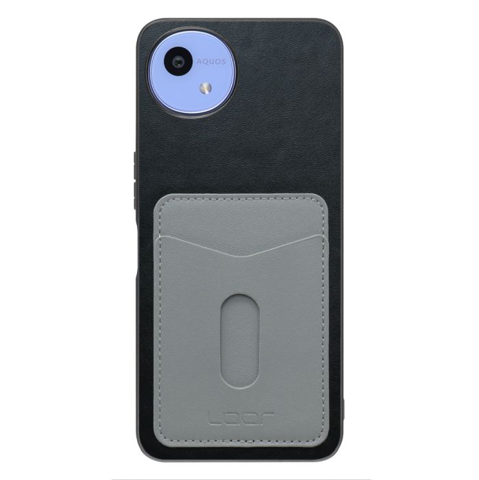 [ LOOF PASS-SHELL スライド] AQUOS wish5 アクオス SH-52F スマホケース 背面 ケース カバー ハードケース カード収納 カードホルダー ストラップホール [ AQUOS wish5 ]