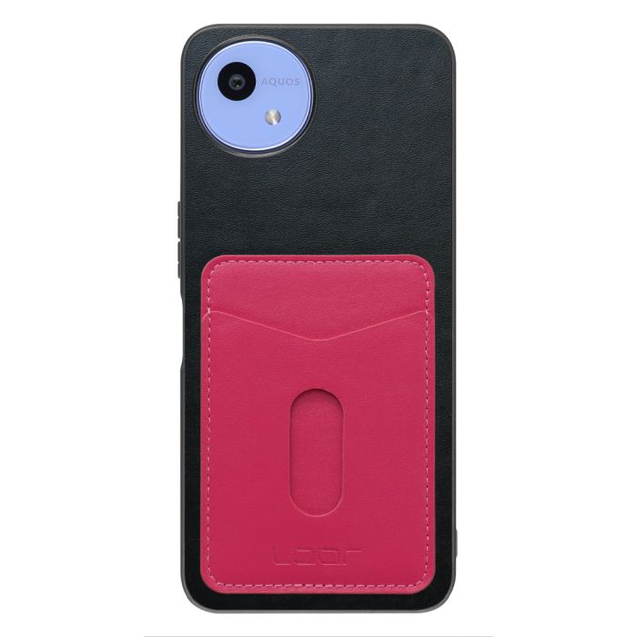 [ LOOF PASS-SHELL スライド] AQUOS wish5 アクオス SH-52F スマホケース 背面 ケース カバー ハードケース カード収納 カードホルダー ストラップホール [ AQUOS wish5 ]