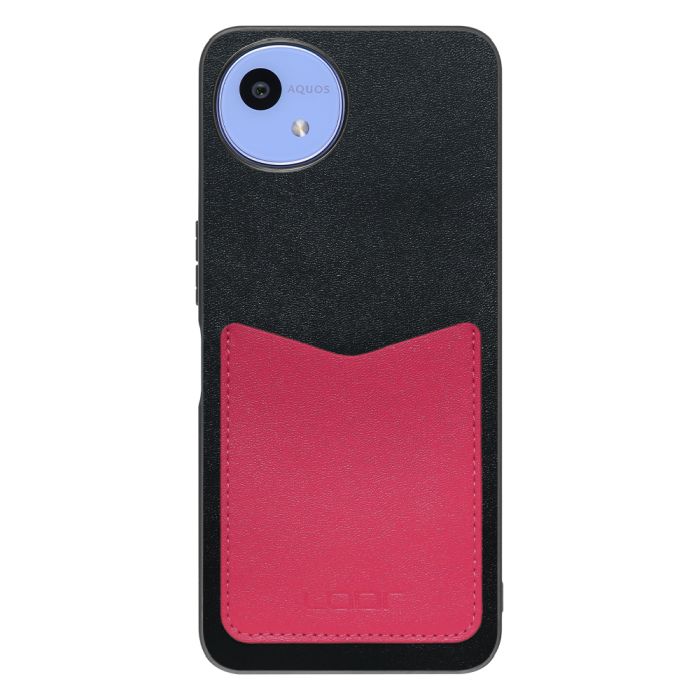 [ LOOF PASS-SHELL ] AQUOS wish5 アクオス SH-52F スマホケース 背面 ケース カバー ハードケース カード収納 カードホルダー ストラップホール [ AQUOS wish5 ]