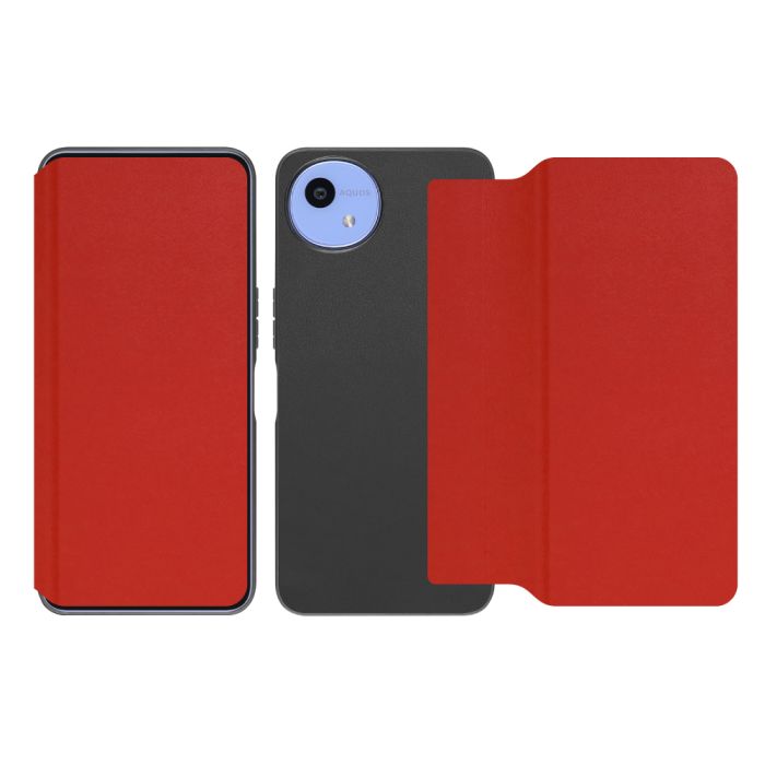 [ LOOF SLIM-FIT ] AQUOS wish5 アクオス SH-52F スマホケース 背面 ケース カバー 手帳型 ハードケース カード収納 ポケットあり/なし マグネットなし ストラップホール [ AQUOS wish5 ]
