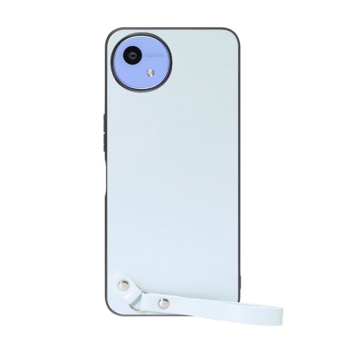 [ LOOF MACARON-SHELL ] AQUOS wish5 アクオス SH-52F スマホケース 背面 ケース カバー ハードケース ストラップ付き 本革 ストラップホール [ AQUOS wish5 ]