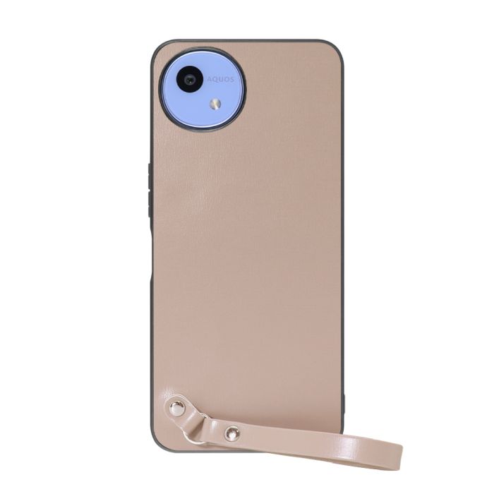 [ LOOF MACARON-SHELL ] AQUOS wish5 アクオス SH-52F スマホケース 背面 ケース カバー ハードケース ストラップ付き 本革 ストラップホール [ AQUOS wish5 ]