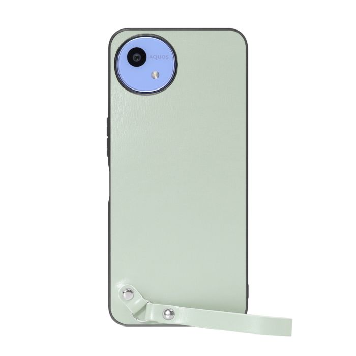 [ LOOF MACARON-SHELL ] AQUOS wish5 アクオス SH-52F スマホケース 背面 ケース カバー ハードケース ストラップ付き 本革 ストラップホール [ AQUOS wish5 ]