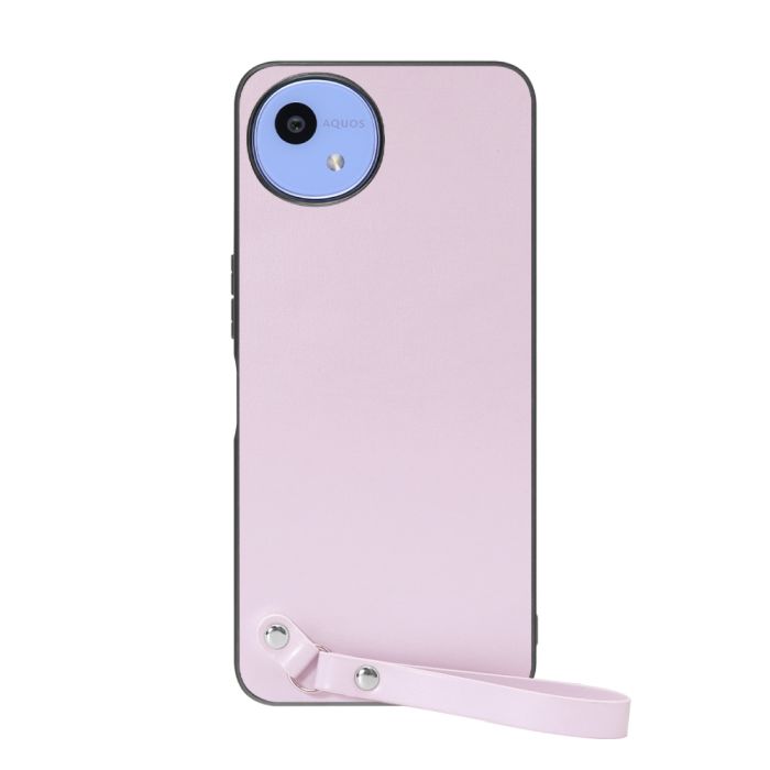 [ LOOF MACARON-SHELL ] AQUOS wish5 アクオス SH-52F スマホケース 背面 ケース カバー ハードケース ストラップ付き 本革 ストラップホール [ AQUOS wish5 ]
