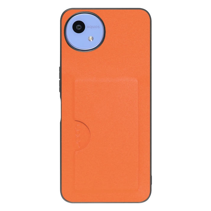 [ LOOF SKIN SLIM-SLOT ] AQUOS wish5 アクオス SH-52F スマホケース 背面 ケース カバー ハードケース カード収納 PUレザー ストラップホール [ AQUOS wish5 ]