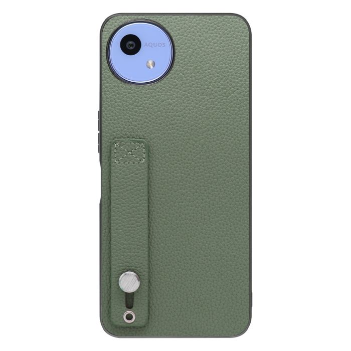 [ LOOF HOLD-SHELL ] AQUOS wish5 アクオス SH-52F スマホケース 背面 ケース カバー ハードケース 背面ベルト 本革 ストラップホール [ AQUOS wish5 ]