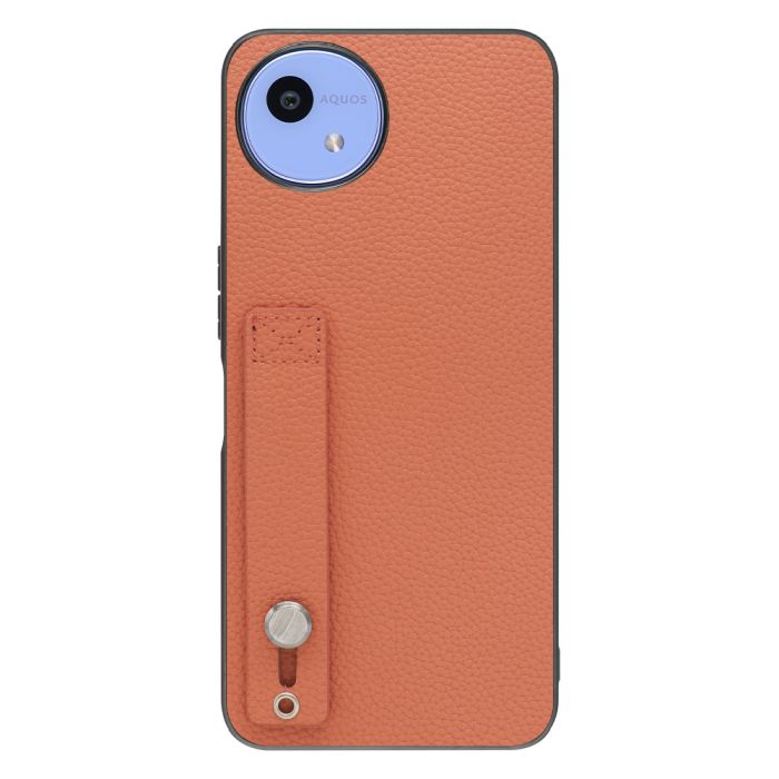 [ LOOF HOLD-SHELL ] AQUOS wish5 アクオス SH-52F スマホケース 背面 ケース カバー ハードケース 背面ベルト 本革 ストラップホール [ AQUOS wish5 ]