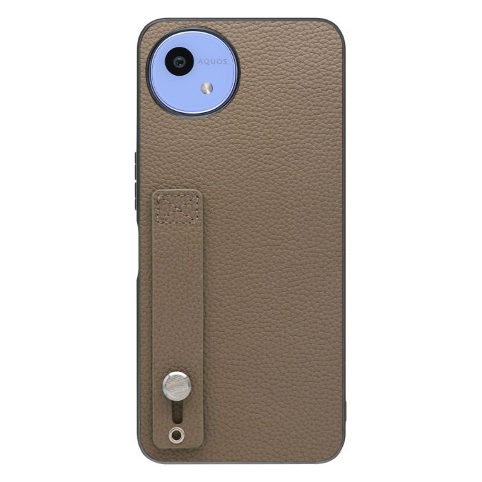 [ LOOF HOLD-SHELL ] AQUOS wish5 アクオス SH-52F スマホケース 背面 ケース カバー ハードケース 背面ベルト 本革 ストラップホール [ AQUOS wish5 ]