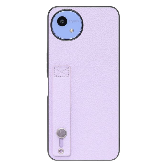 [ LOOF HOLD-SHELL ] AQUOS wish5 アクオス SH-52F スマホケース 背面 ケース カバー ハードケース 背面ベルト 本革 ストラップホール [ AQUOS wish5 ]