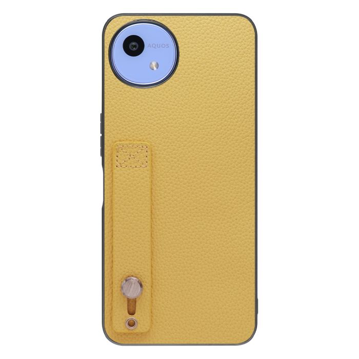 [ LOOF HOLD-SHELL ] AQUOS wish5 アクオス SH-52F スマホケース 背面 ケース カバー ハードケース 背面ベルト 本革 ストラップホール [ AQUOS wish5 ]