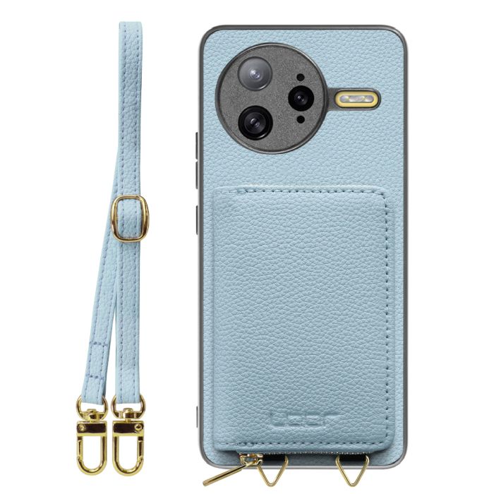 [ LOOF LUXURY-SHELL POUCH ] POCO F7 Ultra Xiaomi シャオミ ケース ショルダー スマホショルダー 背面 収納 ポーチ付き カバー スマホケース ストラップ 本革 [ POCO F7 Ultra ]