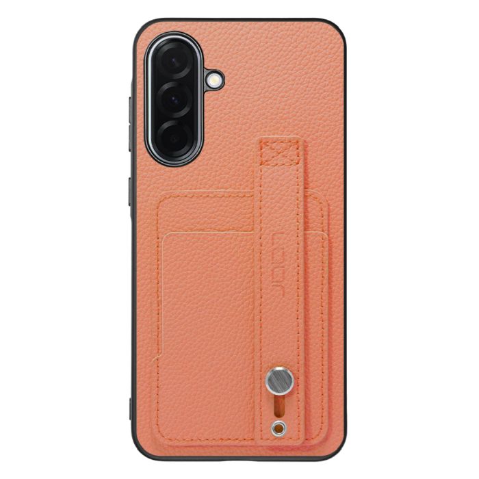 [ LOOF HOLD-SHELL CARD ] Galaxy A36 5G SC-54F スマホケース 背面 ケース カバー ハードケース 背面ベルト カード入れ 本革 ストラップホール [ Galaxy A36 5G ]