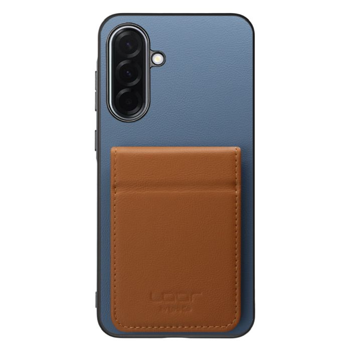[ LOOF BASIC-SHELL SLIM CARD 2カード ] Galaxy A36 5G SC-54F ケース 背面 カード収納 カード入れ カードポケット カバー スマホケース 薄型 大容量 本革 [ Galaxy A36 5G ]