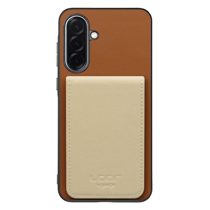[ LOOF BASIC-SHELL SLIM CARD 4カード ] Galaxy A36 5G SC-54F ケース 背面 カード収納 カード入れ カードポケット カバー スマホケース 薄型 大容量 本革 [ Galaxy A36 5G ]