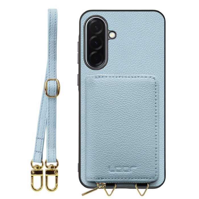 [ LOOF LUXURY-SHELL POUCH ] Galaxy A36 5G SC-54F ケース ショルダー スマホショルダー 背面 収納 ポーチ付き カバー スマホケース ストラップ 本革 [ Galaxy A36 5G ]
