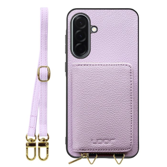 [ LOOF LUXURY-SHELL POUCH ] Galaxy A36 5G SC-54F ケース ショルダー スマホショルダー 背面 収納 ポーチ付き カバー スマホケース ストラップ 本革 [ Galaxy A36 5G ]