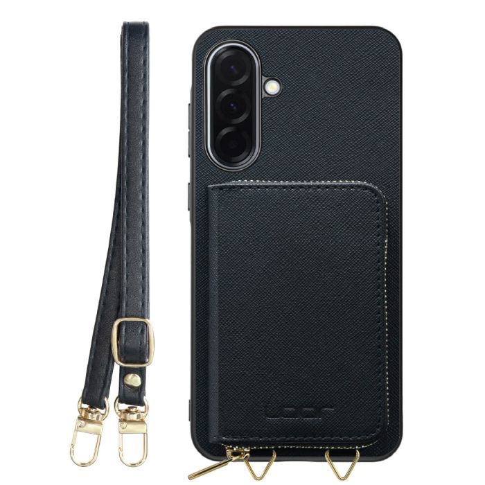 [ LOOF CASUAL-SHELL POUCH ] Galaxy A36 5G SC-54F ケース ショルダー スマホショルダー 背面 収納 ポーチ付き カバー スマホケース ストラップ レザー [ Galaxy A36 5G ]